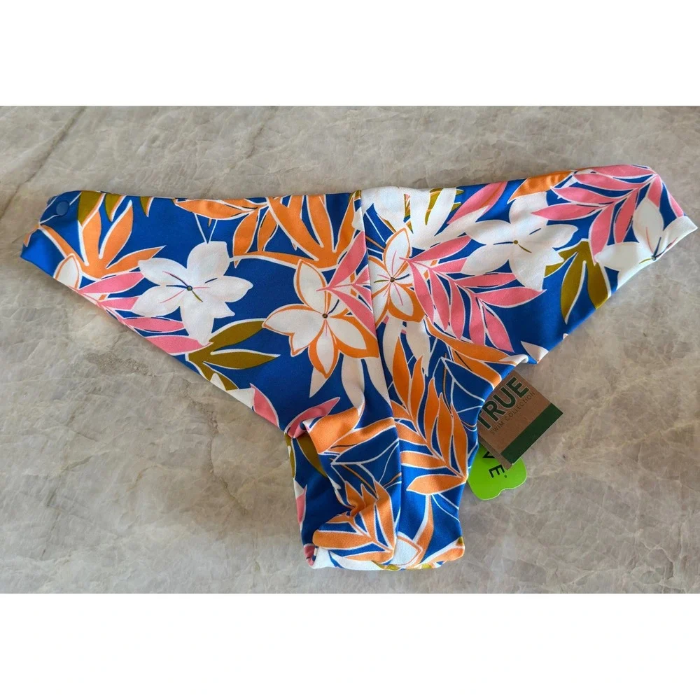 NWT Volcom Simply Seamless Cheekini Tropical Floral Bikini Bottom XS S M or Lg